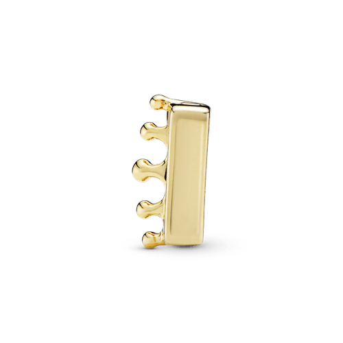 Charm Clip Sujetador Corona Recubrimiento en Oro de 14k Reflexions