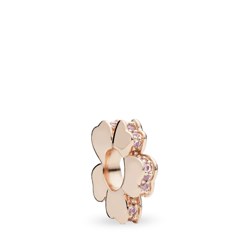 Separador Prado De Flores Silvestres Recubrimiento en Oro Rosa de 14k