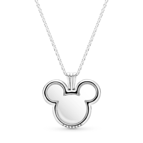 Collar Con Medallón Flotante De Mickey