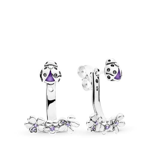 Aretes de Ladybug en plata