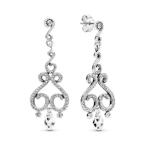 Aros Colgantes De Gota Estilo Candelabro Con Giros