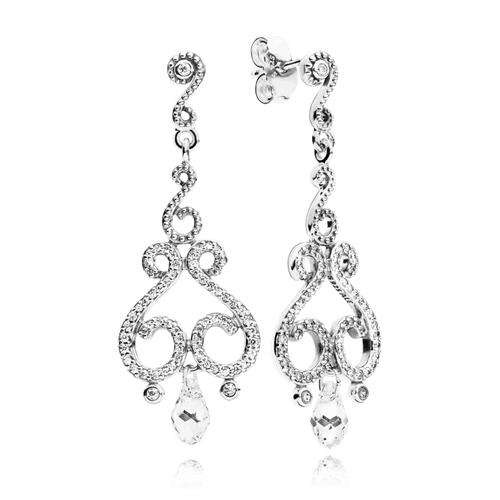 Aros Colgantes De Gota Estilo Candelabro Con Giros