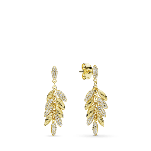 Aros Granos Flotantes Recubrimiento Oro De 14K