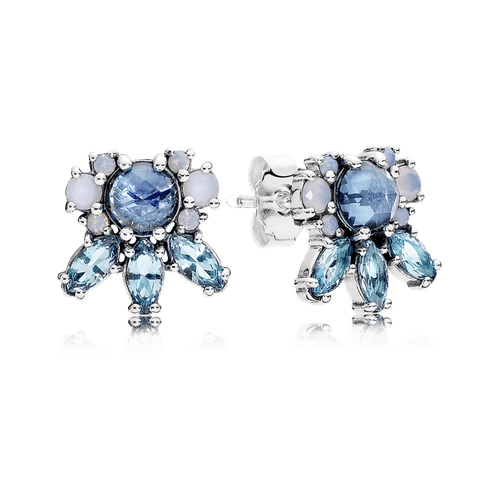 Aros Patrones De Escarcha Con Cristal De Diversos Colores