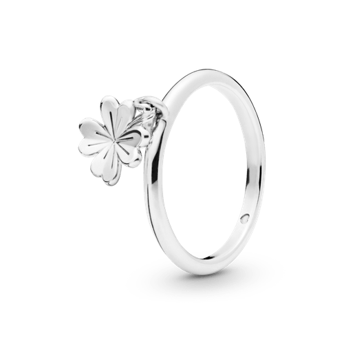 Anillo Trébol de cuatro hojas colgante