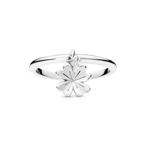 Anillo Trébol de cuatro hojas colgante