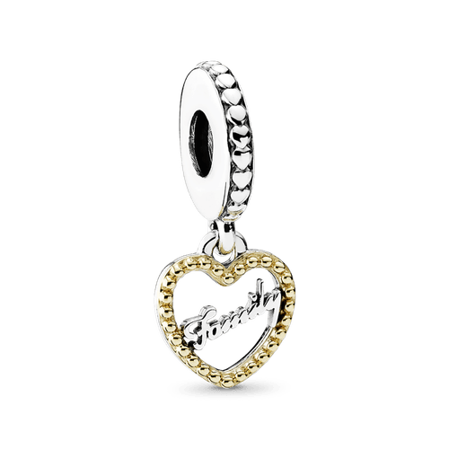 Charm colgante dos tonos colgante Familia Adorable