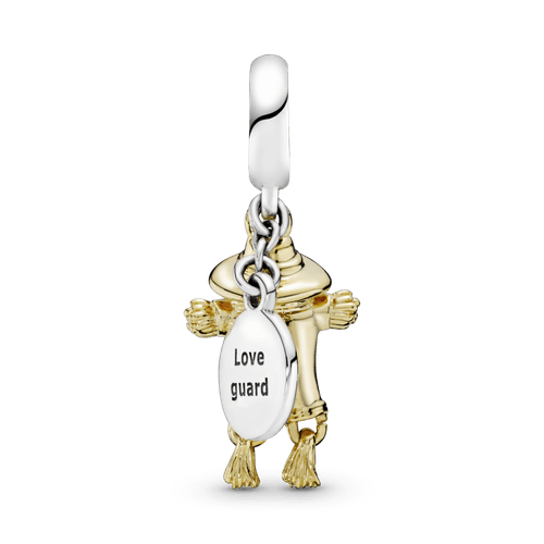 Charm colgante Recubrimiento en Oro de 14k colgante Espantapájaros vigilante