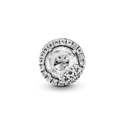 Charm Copo De Nieve Con Brillo Transparente