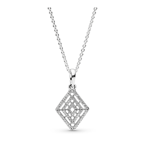 Collar Líneas geométricas con zirconitas