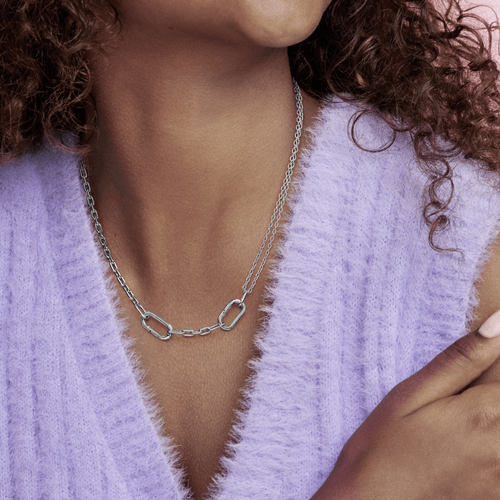 Collar de Cadena de Eslabones Doble Link Pandora ME