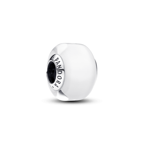 Mini Charm de Cristal de Murano Blanco