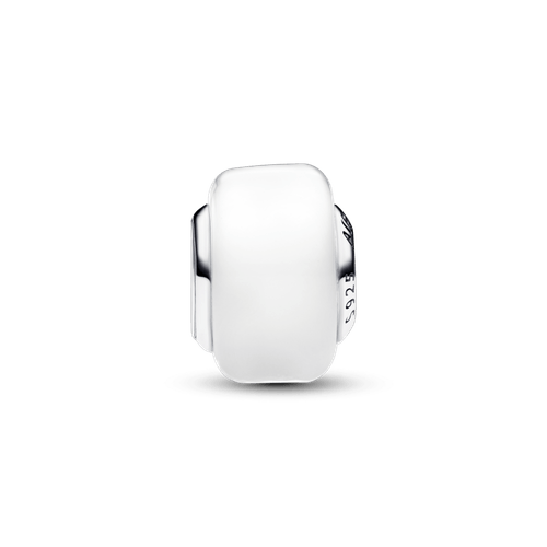 Mini Charm de Cristal de Murano Blanco