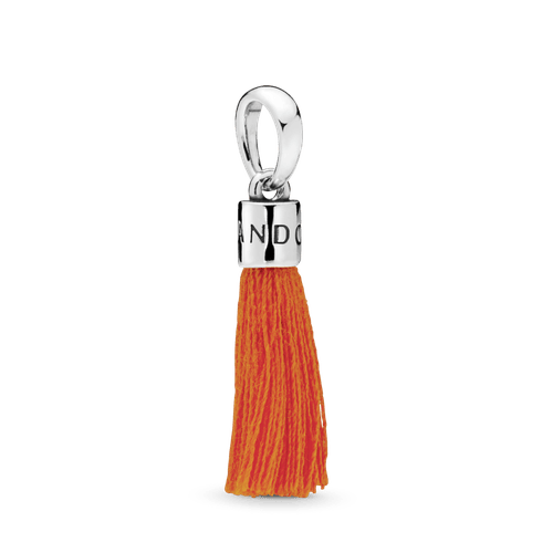Charm Colgante Borla Naranja