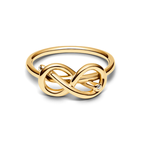 Anillo Nudo Infinito Dorado
