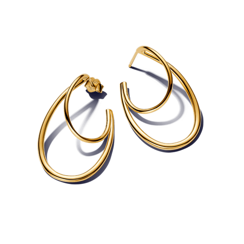 Argollas Doble de Forma Orgánica
