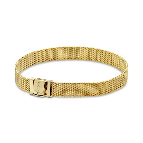 Brazalete De Malla Pandora Reflexions Recubrimiento en Oro de 14k