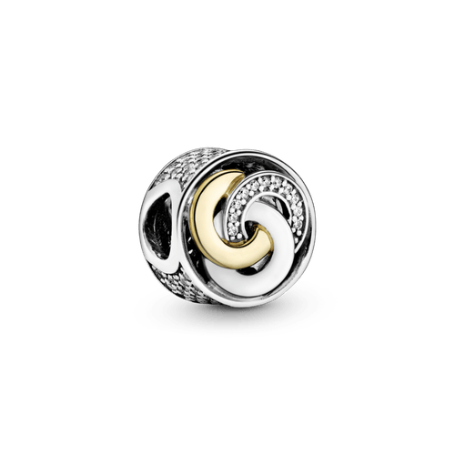 Charm Círculos Entrelazados Con Pavé