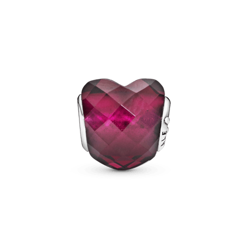 Charm Corazón Rosa fucsia