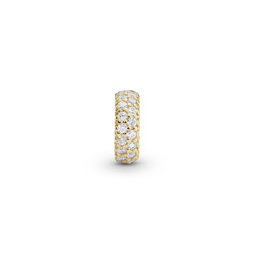 Charm Oro 14K Espaciador Brillo transparente