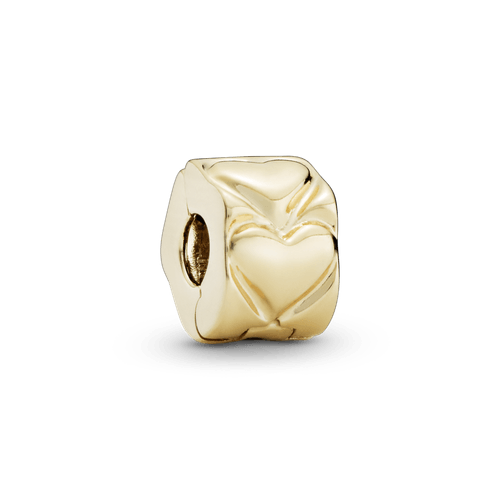 Charm Oro 14K Sujetador Sencillo Corazón