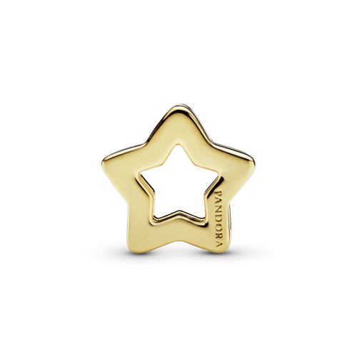 Charm Clip Sujetador Estrella Recubrimiento en Oro de 14k Reflexions