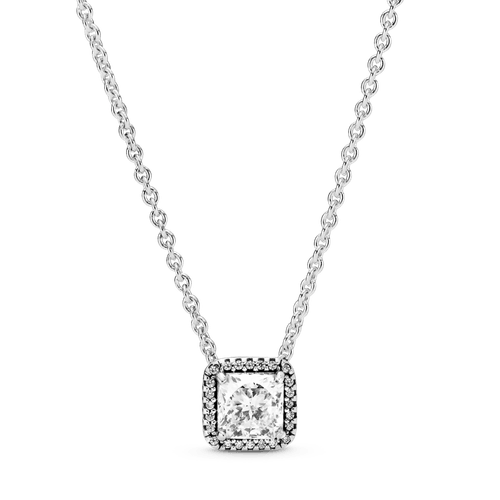 Collar Halo cuadrado brillante