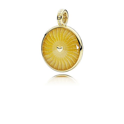 Dije Rayos De Amanecer Recubrimiento en Oro de 14k