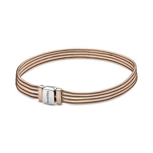 Brazalete de PANDORA Reflexions con múltiples cadenas con diseño cola de ratón