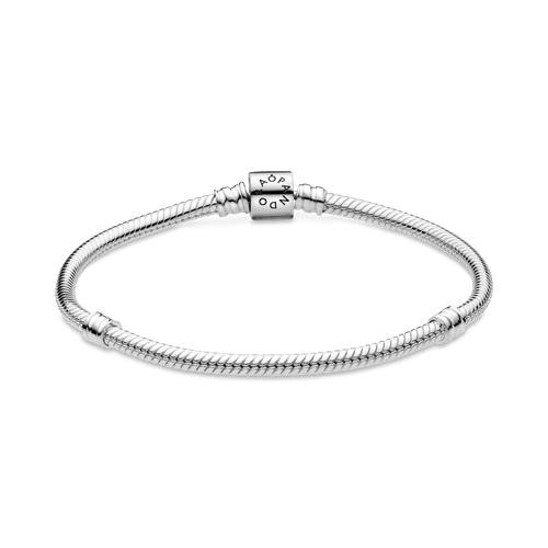 Brazalete Diseño Cola de Ratón con Cierre de Barril Pandora Moments