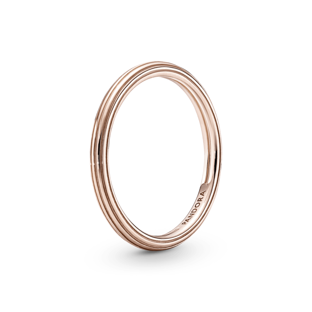 Anillo Recubrimiento en Oro Rosa De 14K Pandora Me|Pandora