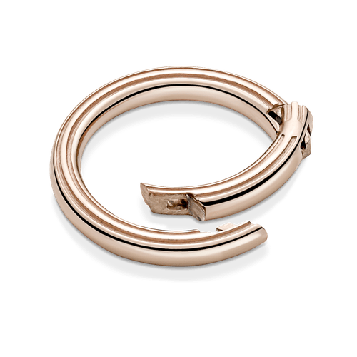 Conector De Estilo Redondo Recubrimiento en Oro Rosa De 14K Pandora Me
