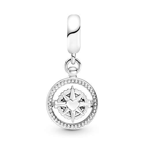 Charm Colgante Brújula Giratoria