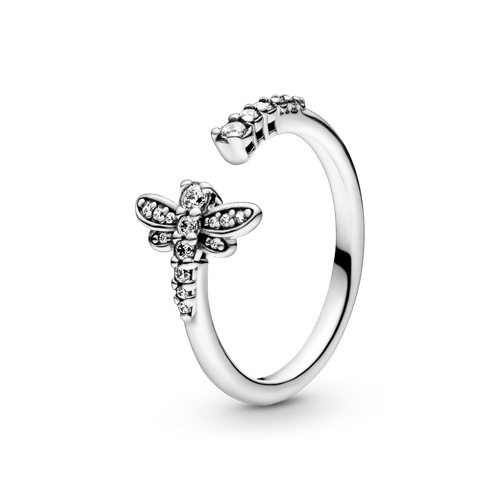 Anillo abierto Libélula resplandeciente Pandora Moments