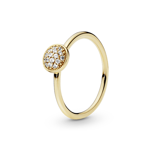 Anillo de pavé Oro 14K