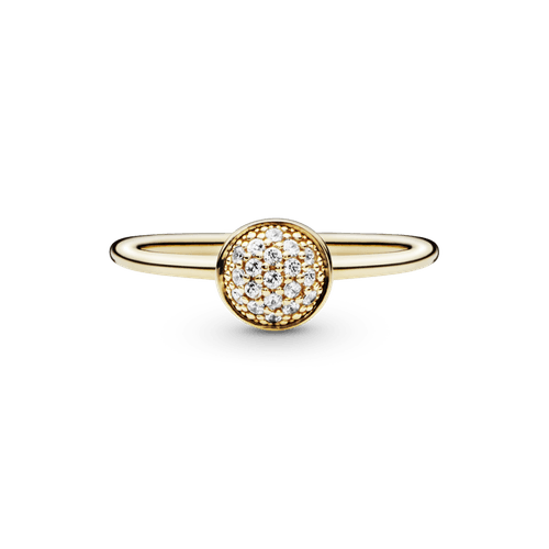 Anillo de pavé Oro 14K