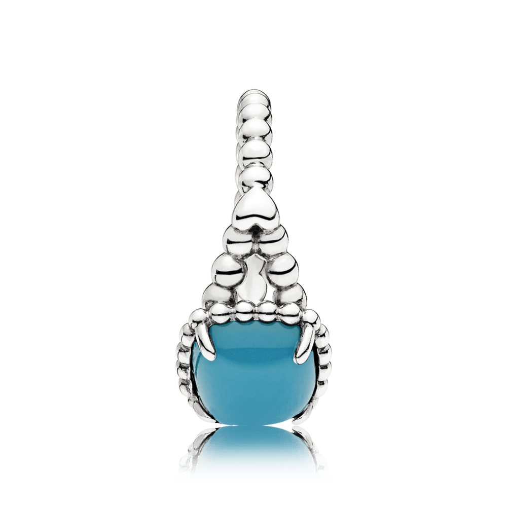 Anillo de plata espíritu vibrante con cristal turquesa|Pandora