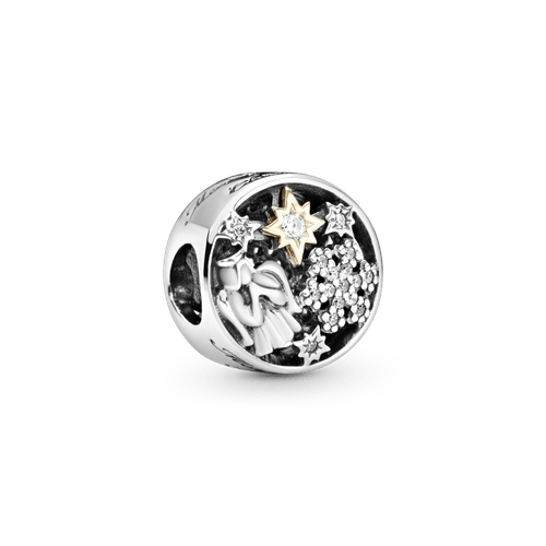 Charm dos tonos Pandora Calado Feliz Navidad