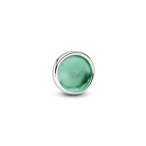 Pequeño Elemento Para Medallón Piedra Natal Verde Real Mayo