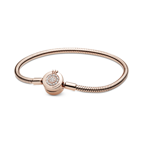 Pulsera en PANDORA Rose Momentos Brillante Corona O Circonia Cúbica Clara