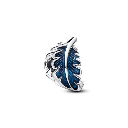 Charm Pluma curvada azul