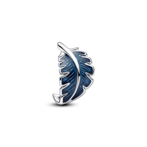 Charm Pluma curvada azul