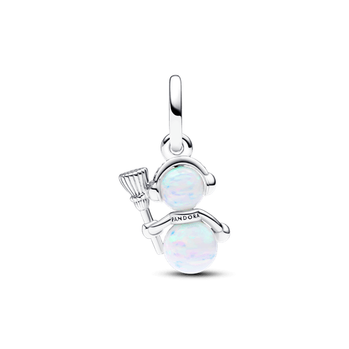 Charm Colgante Muñeco de Nieve Opalescente
