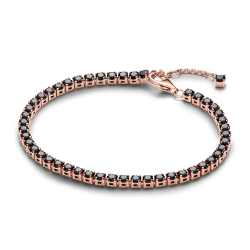Brazalete de Tenis Brillante Negra