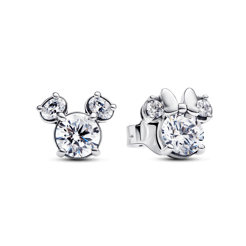 Aros de Botón Mickey y Minnie Mouse Brillantes de Disney