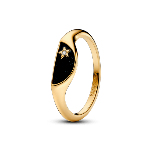Anillo Pandora ME Mitad Sello Esmaltado Oro