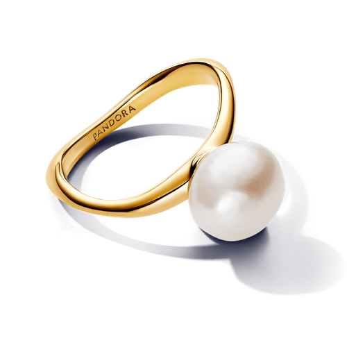 Anillo Perla Cultivada de Agua Dulce Barroca
