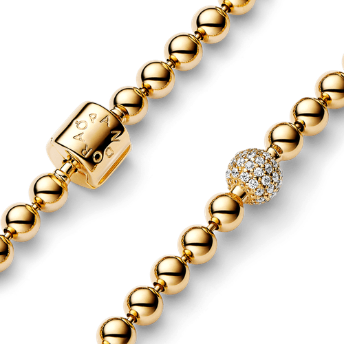 Brazalete Cuentas y Pavé