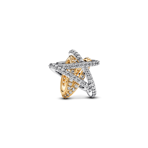 Charm Estrella Cruzada Brillante