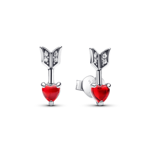 Aros Flecha y Corazón Cristal de Murano